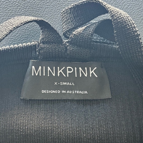 Women MINKPINK Black Christy Knit Strappy Midi Dress Size XS - Picture 6 of 10